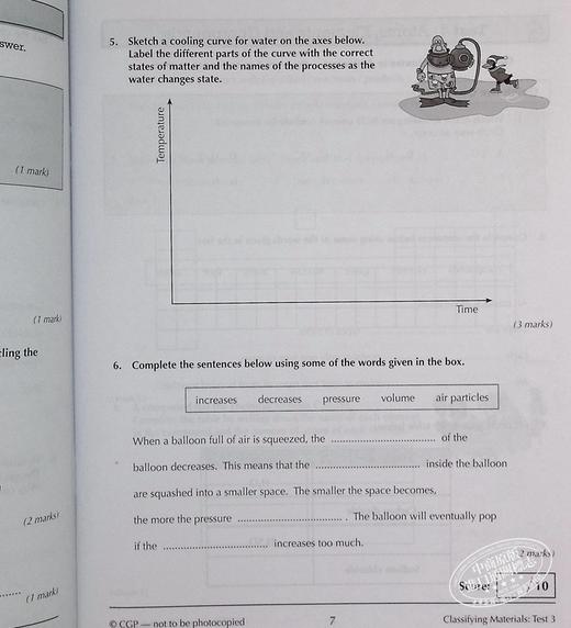 预售 CGP KS3 Science 10-Min Tests Complete:Biology,Chemistry,Physics 初中 科学10分钟测试包 生物 化学 物理 商品图7