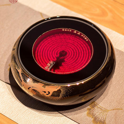 厂家直发 龙隐斋明月松间电陶炉手工陶瓷茶炉家用小型煮茶器烧水泡茶专用  1000W  直径19cm *高6.5cm 商品图2