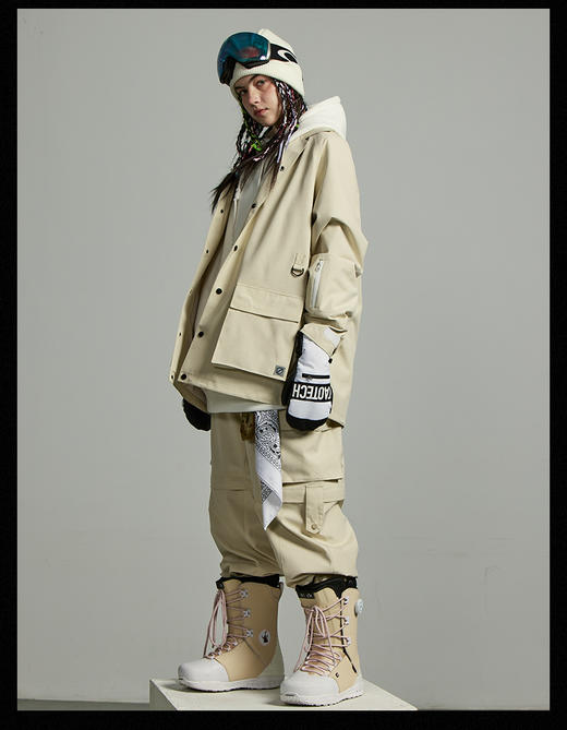 2223 MOODLAB 213JKT001 ALL 奶油色 滑雪服 商品图1
