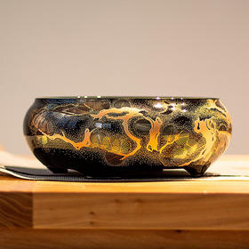 厂家直发 龙隐斋明月松间电陶炉手工陶瓷茶炉家用小型煮茶器烧水泡茶专用  1000W  直径19cm *高6.5cm