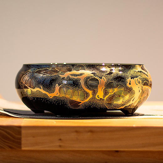 厂家直发 龙隐斋明月松间电陶炉手工陶瓷茶炉家用小型煮茶器烧水泡茶专用  1000W  直径19cm *高6.5cm 商品图0