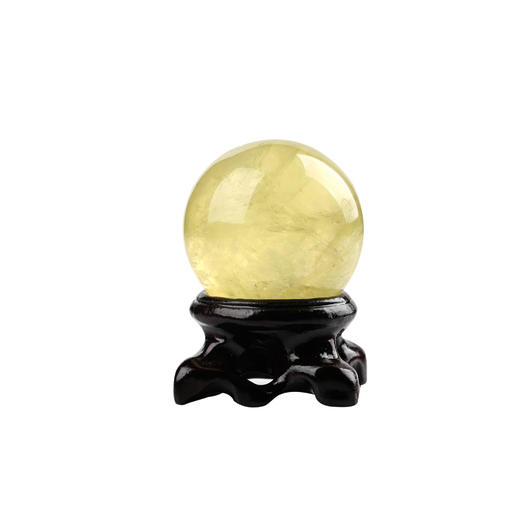 【经商之石】灵机生活馆金萤黄水晶球摆件  开业送礼 商品图2