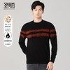 圣得西男装冬季款男士撞色提花保暖厚羊毛衫【门店新品】2262050518 商品缩略图0