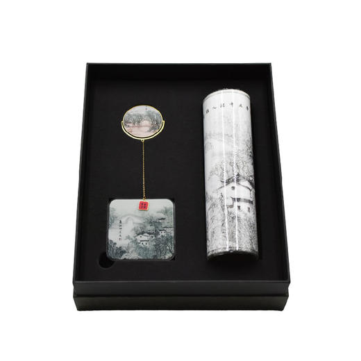 羽诗制造出品 诗画月湖套装邓维东宁波写生款充电宝鼠标垫黄铜书签文创礼盒 商品图5