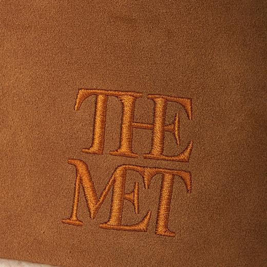 大都会艺术博物馆logo系列羊羔毛翻盖腋下包单肩包 商品图3