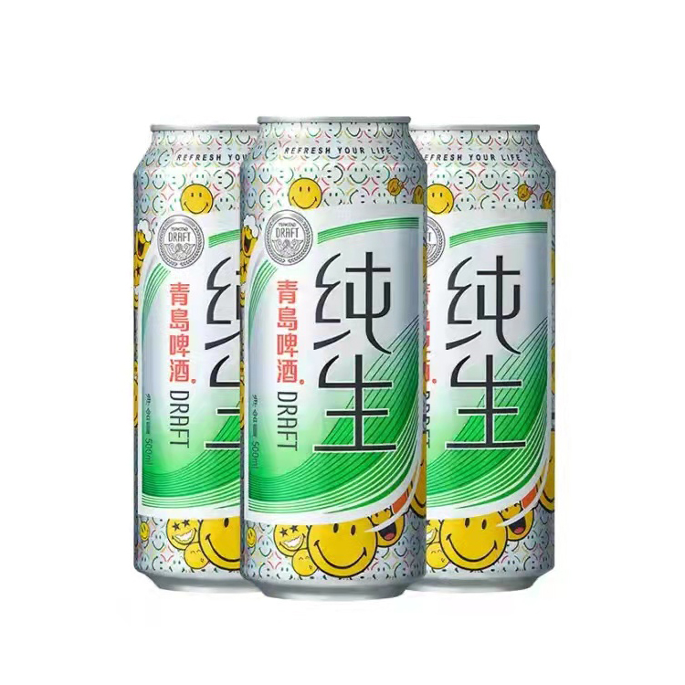 青岛啤酒笑脸纯生 500ml*12听