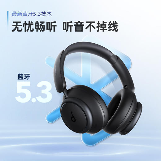 【热销】Soundcore声阔Q45头戴式耳机无线蓝牙多模式双馈降噪长久续航主动降噪 A3040 商品图7