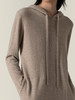 322工房悠闲羊绒裙女2022新款秋冬连帽宽松中长款针织长连衣裙子 商品缩略图2