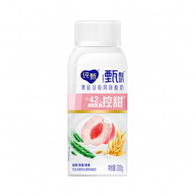 蒙牛纯甄白桃燕麦青稞风味酸奶 200g