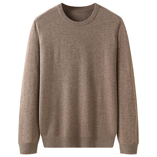 【100%羊毛】【新款DX】大依优型大码男装纯羊毛衫毛衣针织套头圆领打底衫加肥加大男士 商品图2