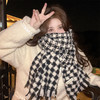 秋冬季新款围巾女韩版ins千鸟格2022冬季百搭学生披肩保暖围脖男 商品缩略图2