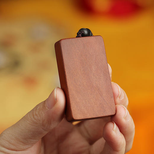 天然雷击枣木圆角无事牌正能量吊坠 商品图2