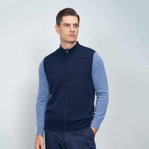 METTE羊绒世家男士羊绒套衫2022秋冬新品针织衫休闲宽松保暖毛衣 商品图1