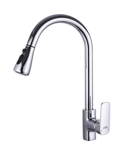 帝富龙 抽拉菜盆龙头  G2697 亮 商品图0