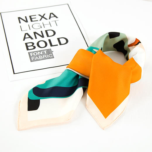 鑫缘 真丝双喷异色方巾 GD0029 商品图5