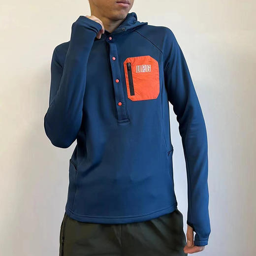 URG连帽加厚抓绒衣 Hoody Fleece Plus男女款春秋季户外跑步运动防寒保暖上衣 商品图5
