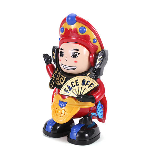 【春艺】网红同款 川剧电动变脸娃娃唱歌跳舞变脸玩偶灯光音乐电动儿童玩具 商品图4