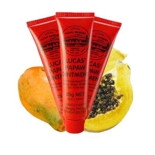 澳洲番木瓜膏Lucas Papaw万用保湿润唇儿童孕妇可用淡化唇纹学生25g 商品图2