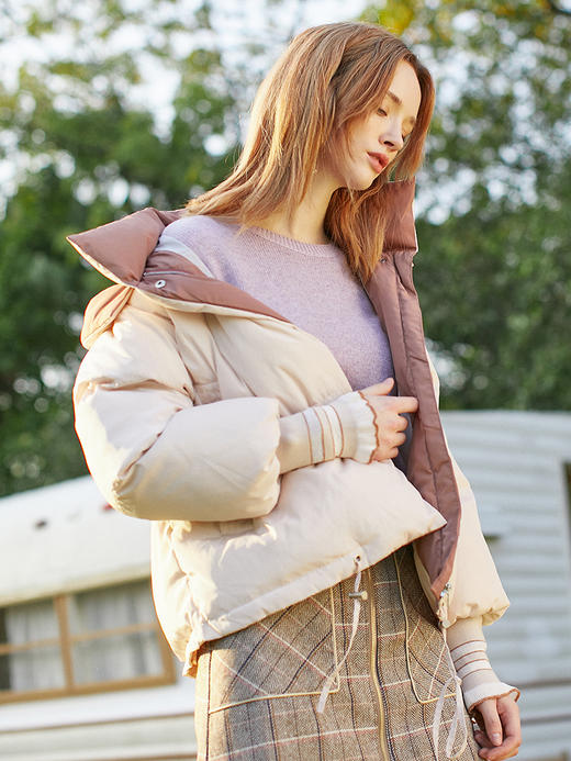 欧芮儿立领棉服冬装女2018新款加厚外套chic风 商品图0