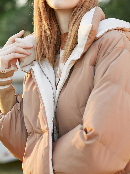 欧芮儿立领棉服冬装女2018新款加厚外套chic风 商品图2