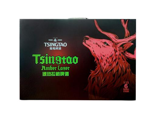 青岛啤酒13.8度380*6琥珀拉格箱啤礼盒（6+1） 商品图1