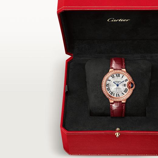 卡地亚 Cartier Ballon Bleu de Cartier 蓝气球腕表 33毫米 18K玫瑰金 自动上链 WJBB0033 商品图5