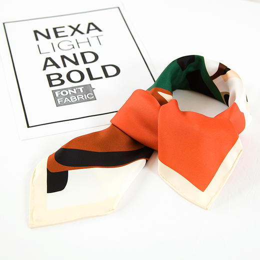 鑫缘 真丝双喷异色方巾 GD0029 商品图4