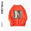 PINLI品立2022秋冬新款男士贴布字母圆领套头休闲卫衣BG223309032 商品缩略图3