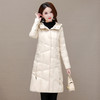 QYM DN228879-Y羽绒服中长款加厚保暖连帽外套 商品缩略图0