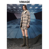 VIMAGE纬漫纪冬季新款复古宽松大衣外套V1814417 商品缩略图1