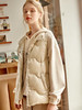 欧芮儿亮面米杏色羽绒马甲外套女2022春装新款女士无袖背心 商品缩略图0