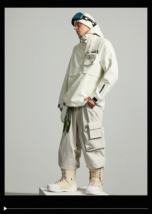 2223 MOODLAB 213HOD003 ALL 米白 滑雪服 商品图1
