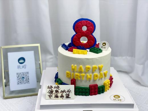 乐高积木蛋糕（岁数号码请备注更改） 商品图0