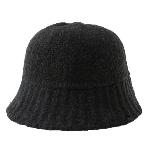 韩版仿羊绒毛线渔夫帽子女韩国潮秋冬百搭保暖户外针织水桶盆帽 商品图4