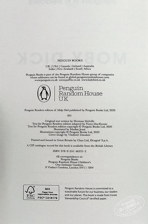 【中商原版】企鹅阅读第7级 白鲸 ELT分级读物 Penguin Readers Moby Dick 英文原版 赫尔曼 麦尔维尔 Herman Melville 商品图8