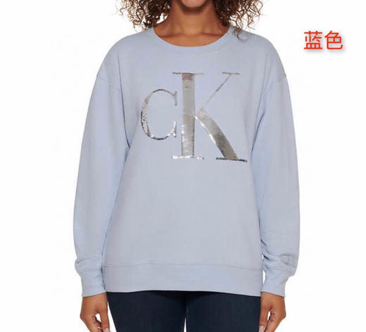 CK 女士圆领亮片卫衣 抓绒的！冬季外面搭个羽绒服就可以出门了，美国🇺🇸直邮特价298元🉐包税包邮到手 商品图6