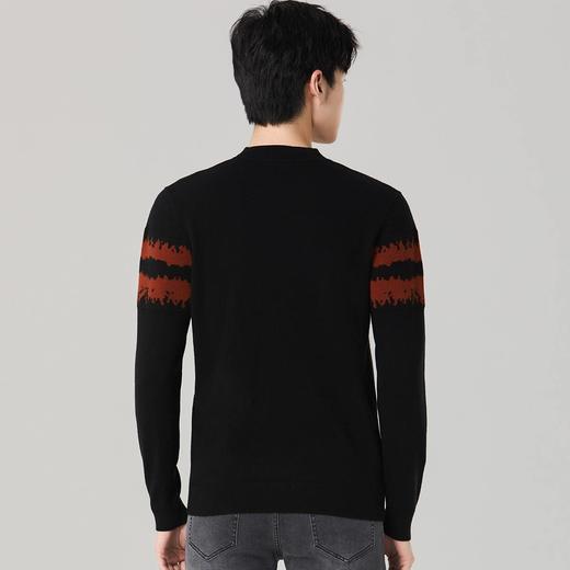 圣得西男装冬季款男士撞色提花保暖厚羊毛衫【门店新品】2262050518 商品图4