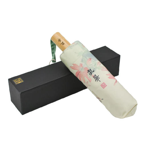羽诗制造出品 鲍海斌老师原作凝翠16骨晴雨伞 商品图4