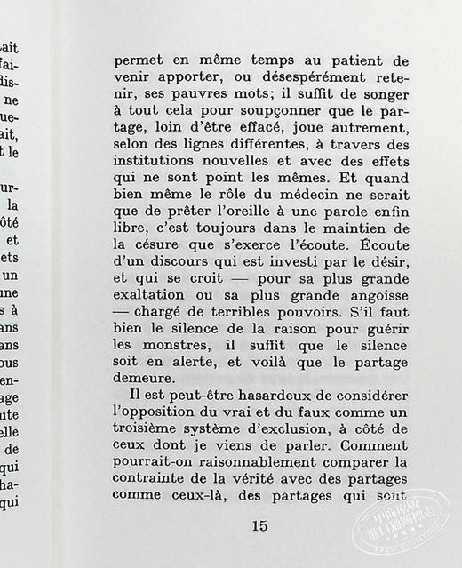 【中商原版】福柯 话语的秩序 法国哲学家 思想家 法文原版 L ordre du discours Michel Foucault 商品图7