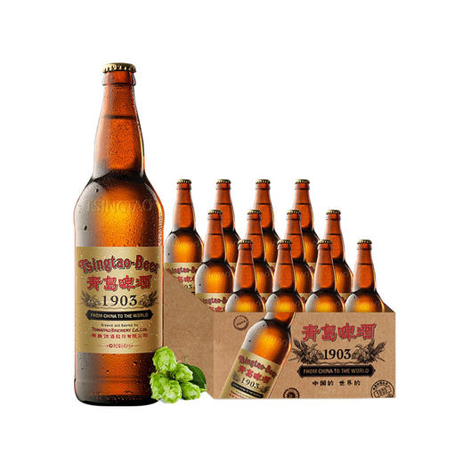 青岛啤酒经典1903复古装11.2度640ml*12瓶 商品图2