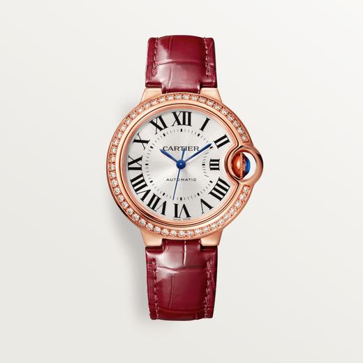 卡地亚 Cartier Ballon Bleu de Cartier 蓝气球腕表 33毫米 18K玫瑰金 自动上链 WJBB0033 商品图0