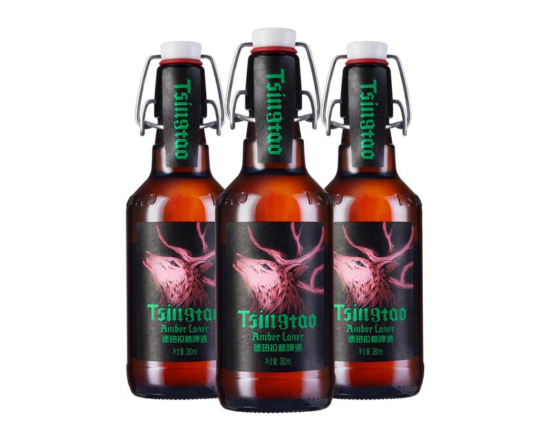 青岛啤酒 琥珀拉格摇摆盖380*12瓶 新品上市