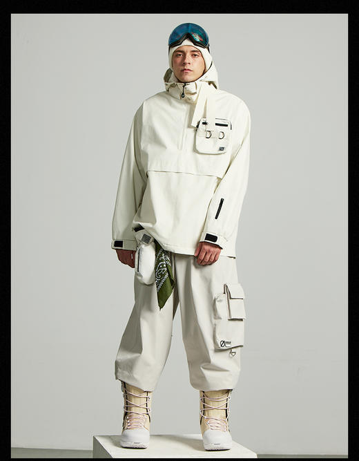 2223 MOODLAB 213HOD003 ALL 米白 滑雪服 商品图2