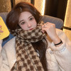 秋冬季新款围巾女韩版ins千鸟格2022冬季百搭学生披肩保暖围脖男 商品缩略图1