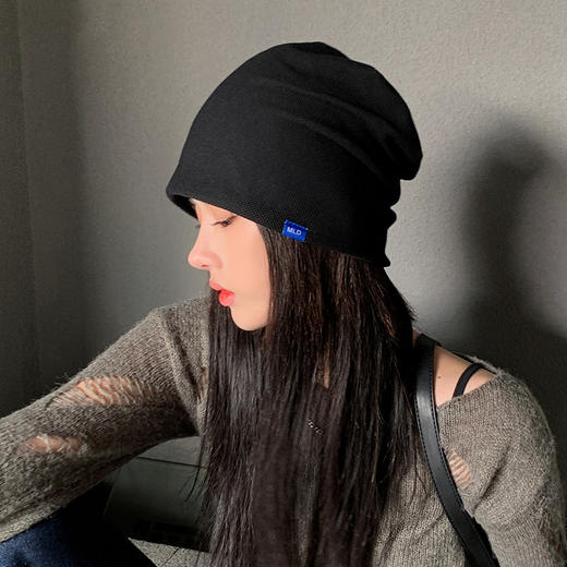 【简易潮流 百搭时尚】潮流新款堆堆帽子女秋冬时尚个性套头帽男休闲出行轻薄舒适月子帽 商品图1
