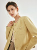 OLrain欧芮儿法式小香风短外套女深秋2022年新款宽松气质黄色上衣 商品缩略图3