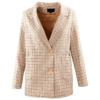欧芮儿2020春新品双排扣格子小西装气质宽松显瘦西服外套女上衣 商品缩略图3