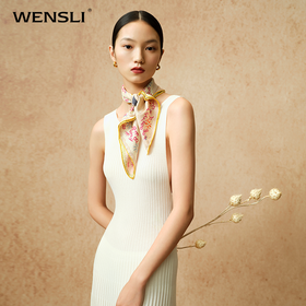 Wensli异花异色中方巾-景泰