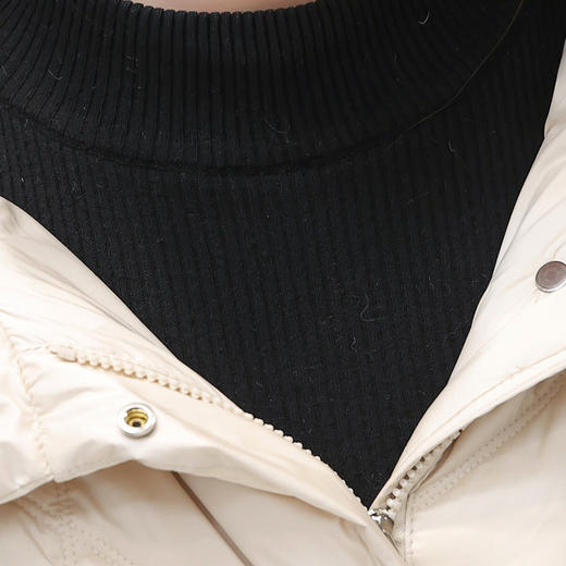 QYM DN228879-Y羽绒服中长款加厚保暖连帽外套 商品图3