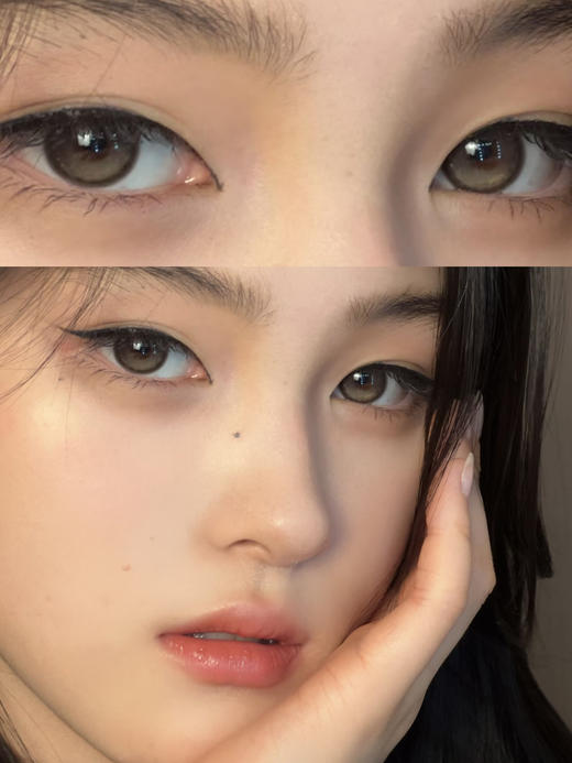 bollycon 焦糖乌龙 日抛10片 14.2mm 着色13.4mm 基弧8.7 含水43% 韩国进口 商品图1